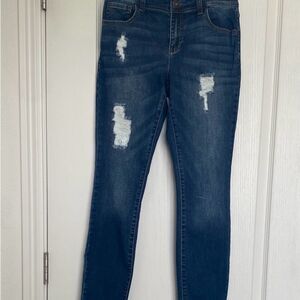 INC Women's Blue Distressed Jeans Size 0 LIKE NEW!